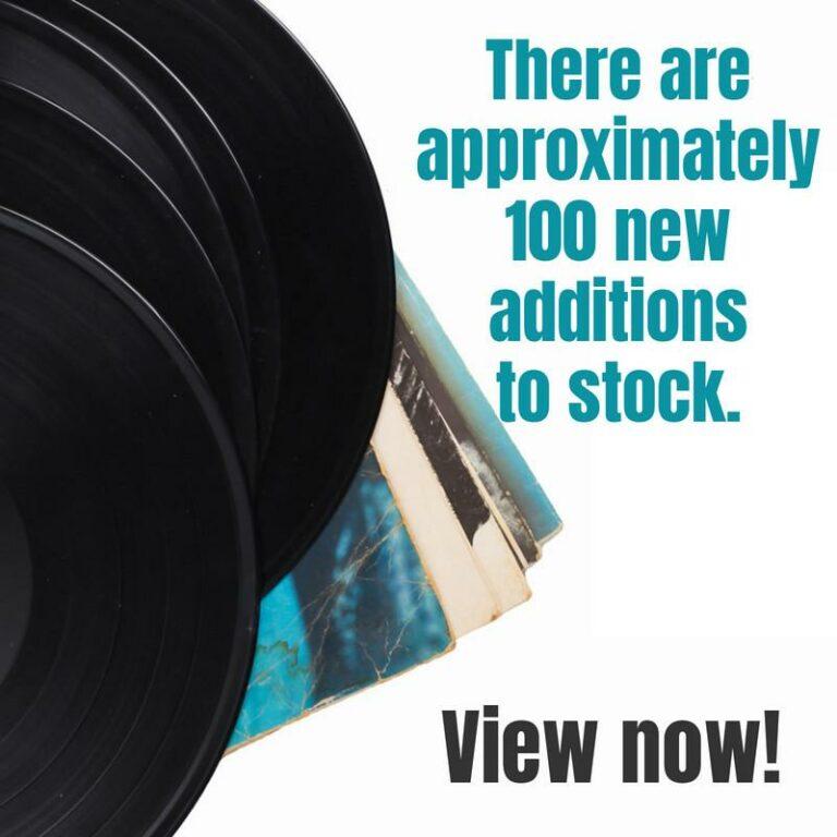 100 new vinyl records in store